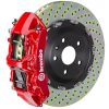 Brembo 25+ BMW X3 30 xDrive (G45) Front GT BBK 6 Piston Cast 380x34 2pc Rotor Drilled - Red