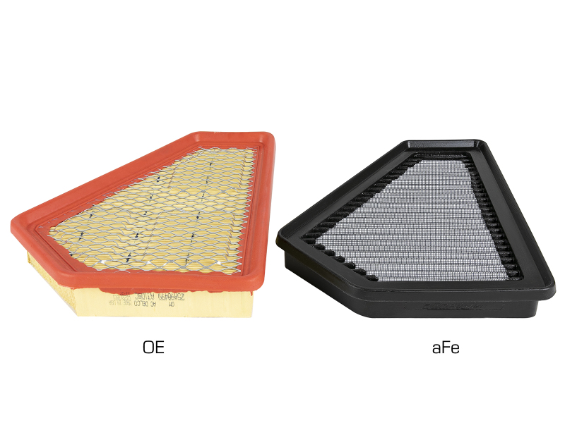 aFe Magnum FLOW OE Replacement Air Filter Cadillac CTS 10-14 V6-3.0L / CTS-V 09-15 V8-6.2L (sc) - Image 3