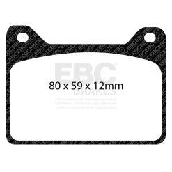 EBC Racing Brakeman F4 Tornado Caliper RP-1 Race Brake Pads - Image 5