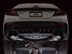AWE Tuning 22-25 Subaru VB WRX Touring Edition Axle-Back Exhaust - Diamond Black Tips - Image 7