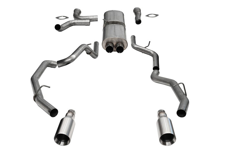 Corsa 25-26 RAM 1500 RHO Crew Cab 3.0L Turbo Cat-Back Dual Rear Exit w/ 5in Single Satin Pro Series