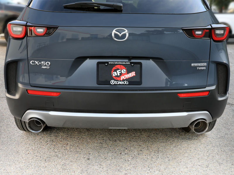 aFe 2023+ Mazda CX-50 Takeda 2.5in 304 SS Axle-Back Exhaust System w/ Polished Tips - Image 6