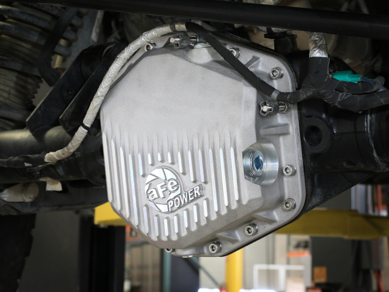 aFe 22-25 Ford Bronco Raptor V6 Rear Diff Cover - Raw w/ Machined Fins - Image 8