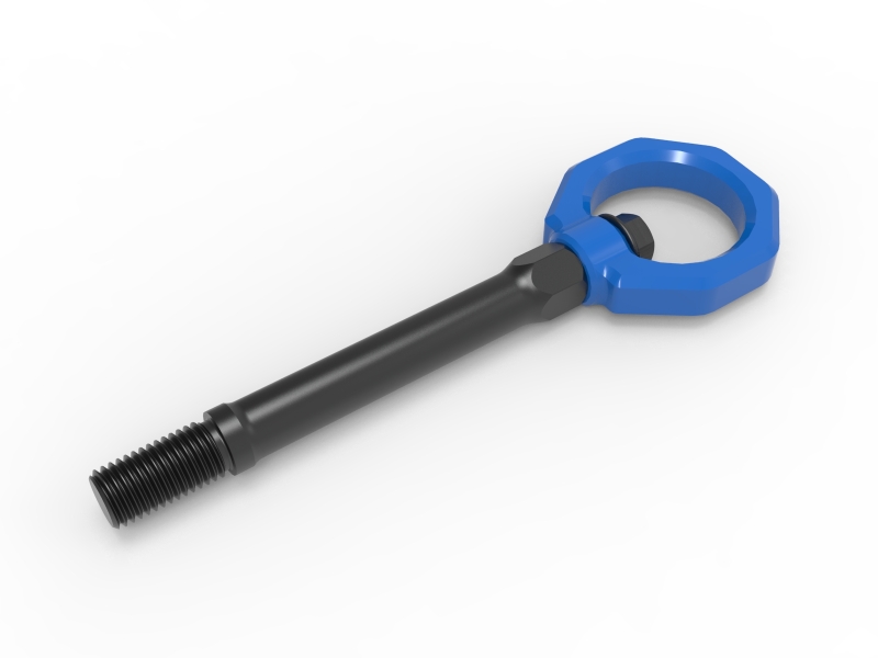 aFe CONTROL Front Tow Hook Chevrolet Corvette (C8) 20-25 V8-6.2L- Blue - Image 2