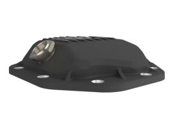 aFe 19-25 GM Trucks Front Diff Cover - Black w/ Machined Fins - Image 4