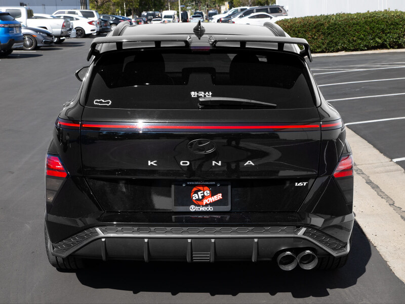 aFe Takeda 2-1/2in 304 Stainless Steel Axle-Back Exhaust w/ Black Tip Hyundai Kona 24-26 L4-1.6L (t) - Image 3