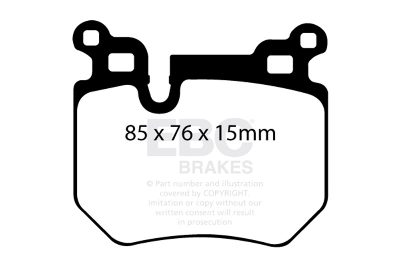EBC 08-10 BMW 135 3.0 Twin Turbo Bluestuff Rear Brake Pads - Image 2