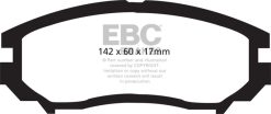 Alternative view of EBC 04-06 Hyundai Tiburon 2.7 6 speed Yellowstuff Front Brake Pads
