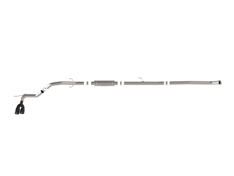 aFe 15-26 Toyota Hilux L4-2.4/2.8L (td) Vulcan Series 3in SS Rear-Side Exit Exhaust w/ Black Tip - Image 2