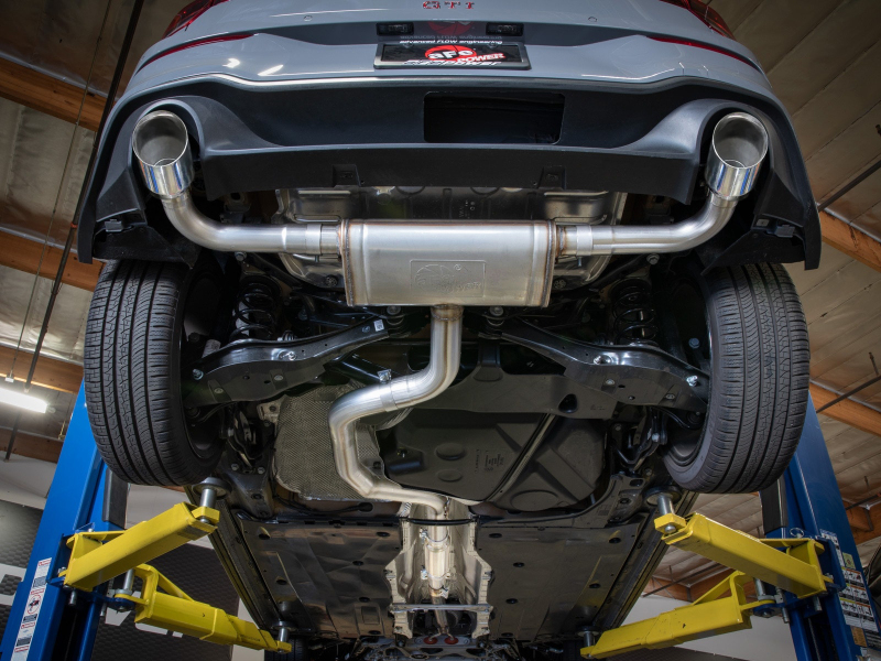 aFe 22-24 Volkswagen GTI MACH Force-Xp 3 to 2-1/2 IN Stainless Steel Cat-Back Exhaust w/Polished Tip - Image 6