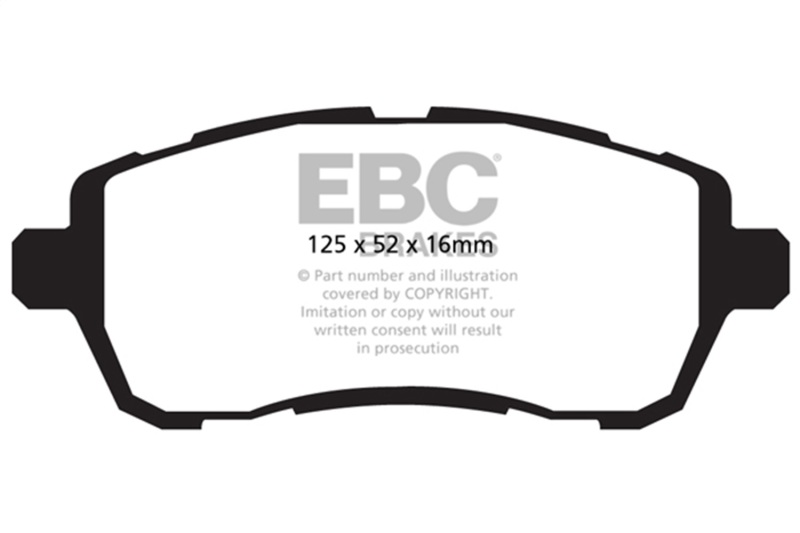 EBC 10-19 Ford Fiesta 1.6L Bluestuff Front Brake Pads - Image 4