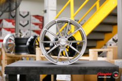 Vossen Forged X Champion RS92 - 22x12.5 / ET68 / Center Lock - Brushed Light Smoke- 992 Turbo S Rear