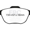 EBC 02-04 Ford Focus 2.0 SVT Ultimax2 Front Brake Pads