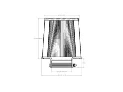 aFe Magnum FORCE Intake Replacement Air Filter w/ D2 Dura-Dry Media 4in F x 8in B x 7in T x 8inH - Image 6