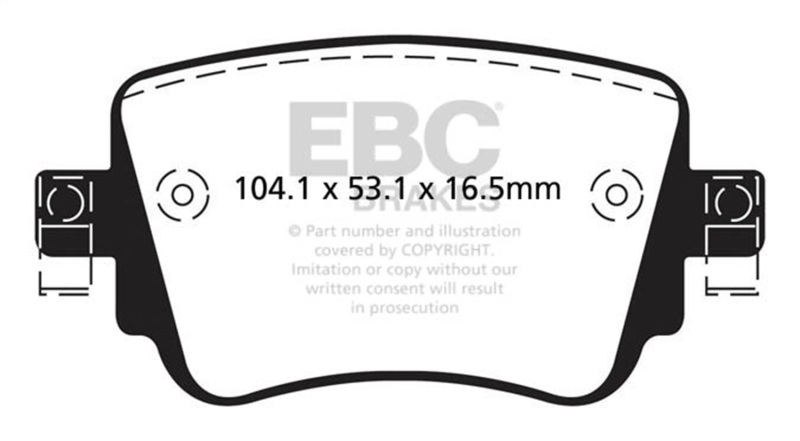 EBC 16-19 Audi Q3 2.0T Bluestuff Rear Brake Pads - Image 4