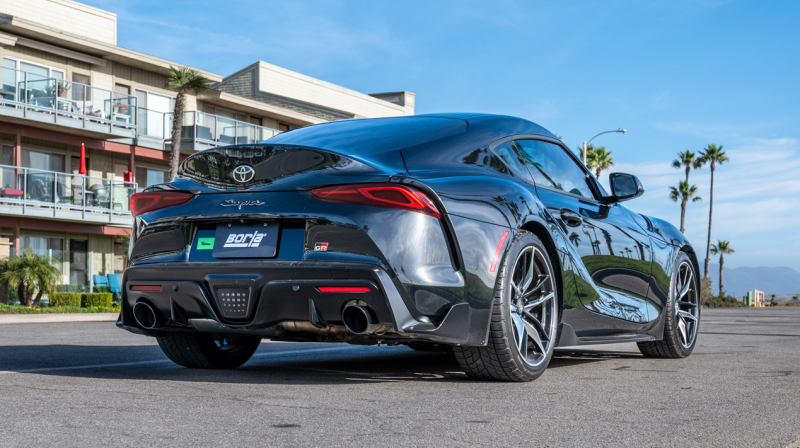 Borla 20-25 Toyota GR Supra ATAK Cat-Back Exhaust System w/ Black Chrome Tips - Image 3
