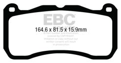 Alternative view of EBC 13-14 Ford Mustang GT500 Bluestuff Front Brake Pads