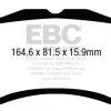 EBC 13-14 Ford Mustang 5.8 Supercharged (GT500) Shelby Redstuff Front Brake Pads