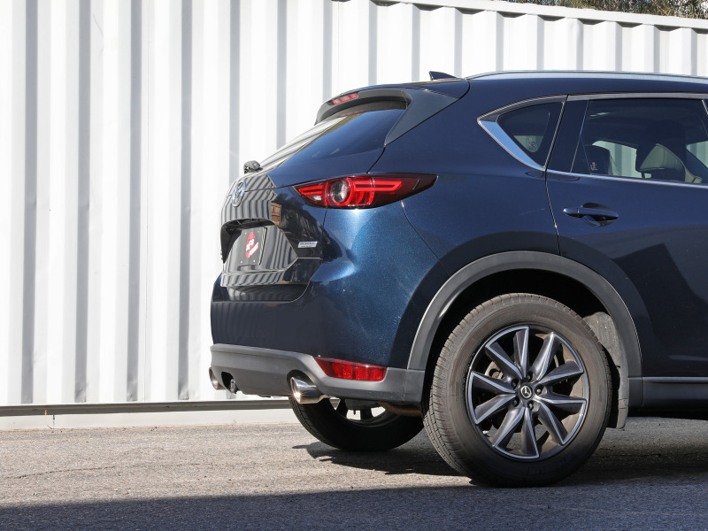 aFe Takeda 17-21 Mazda CX-5 2.5L (t) 2.5in. SS Axle-Back Exhaust System w/Polished Tips - Image 4