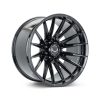 Vossen HFX-2 20x10 - 8x180 - ET18 - Super Deep Face - 124.3 - Gloss Black Wheel