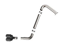 Alternative view of aFe Takeda Axle-Back Exhaust System Hyundai Elantra N Line 21-25 L4-1.6L- Carbon Fiber Tip