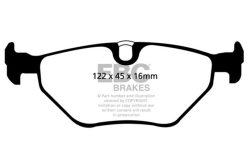 Alternative view of EBC 01-03 BMW 525i 2.5 (E39) Yellowstuff Rear Brake Pads