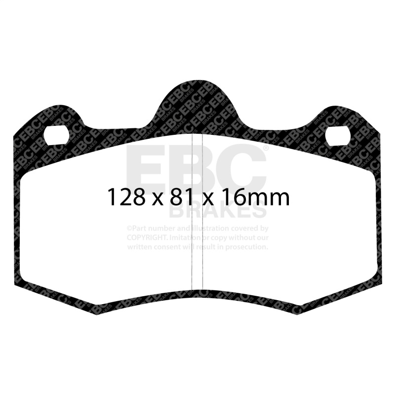 EBC 11+ Mclaren MP4-12C 3.8 Twin Turbo Bluestuff Rear Brake Pads - Image 3