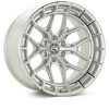 Vossen HFX-1 19x8.5 - 5x114.3 - ET32 - Flat Face - 73.1 - Silver Polished Wheel