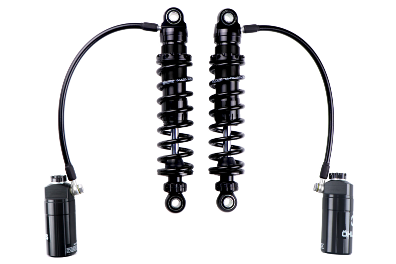 Ohlins 14-26 Harley FL Touring STX 36 Twin Blackline 12in Blk Reservoir Shocks - Standard Springs - Image 5