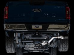 AWE 21-25 Ford F150 (14th Gen Reg Cab) Cat-Back Exhaust - 4.5in Dual Side Exit Diamond Black Tips - Image 11