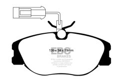 EBC 89-91 Lancia Delta Integrale 2.0L Turbo HF 16V Yellowstuff Front Brake Pads - Image 2
