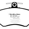 EBC 97-02 Volkswagen Cabriolet 2.0 Redstuff Front Brake Pads