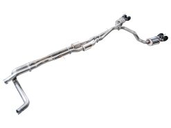 AWE Tuning 2021+ Cadillac Escalade 6.2L ESV 0FG Dual Exit Exhaust System w/ 5in Diamond Blk Tips - Image 12