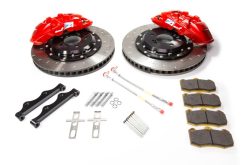 Alternative view of Alcon 2009+ Nissan GT-R R35 380x33mm Rotor 4 Piston Caliper RC4 Rear Axle Kit - Red