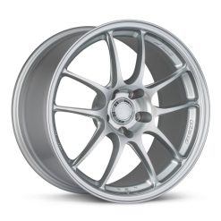 Enkei PF01 18x8 5x108 50mm Offset 75mm Bore Silver Wheel (MOQ 40)