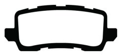 Alternative view of EBC 13+ Acura RLX 3.5 Yellowstuff Rear Brake Pads