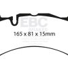 EBC 06-08 Ferrari 599 6.0 Redstuff Front Brake Pads