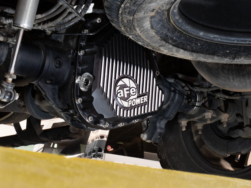 aFe POWER Pro Series Rear Diff Cover Black w/ Machined Fins Ford F-250/350 23-26 (Sterling 11.6) - Image 3