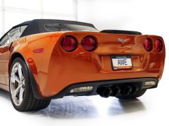 AWE Tuning 05-07 C6 Chevrolet Corvette 6.0L Track Edition Axle-Back Exhaust w/ Diamond Black Tips - Image 6