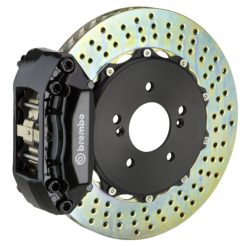 Brembo 92-98 318i/325i (Excl. xDrive) Front GT BBK 4 Piston Cast 2pc 320x28 2pc Rotor Drilled-Black