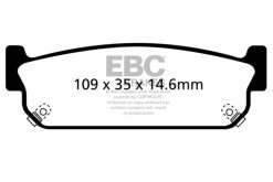 Alternative view of EBC 93-97 Infiniti J30 3.0 Yellowstuff Rear Brake Pads
