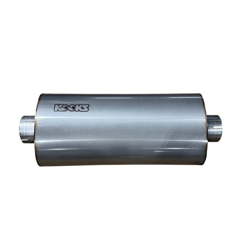 Kooks 3in Oval Clamp In Center/Center Muffler 18in Long Body Polished Stainless Steel - Image 2