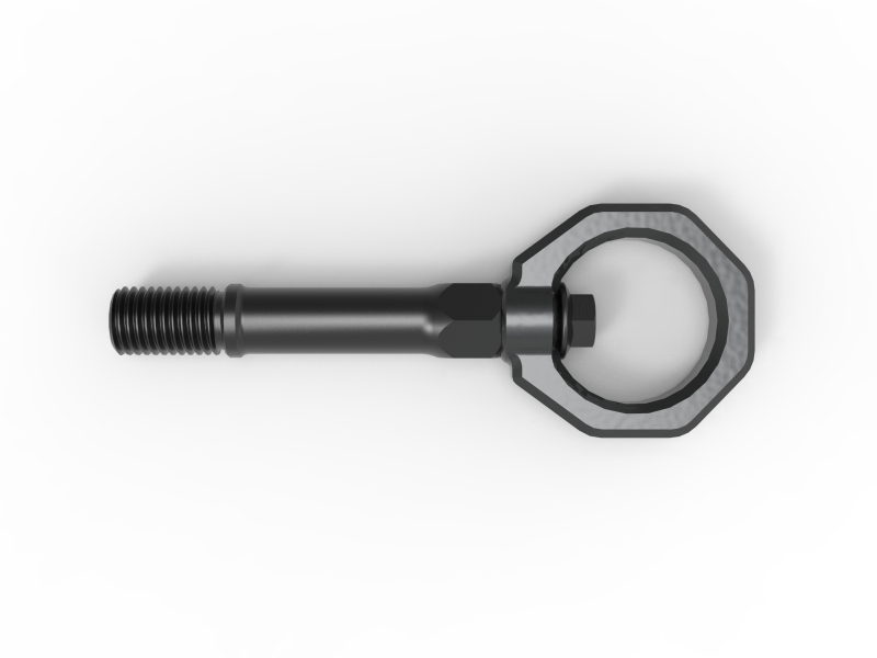 aFe CONTROL Front Tow Hook Nissan Z 23-25 V6-3.0L- Gray - Image 4