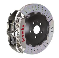 Brembo 08-14 C63 AMG (Excl. Black Series) Fr GTR BBK 6 Pist Billet 405x34 2pc Rotor Drilled- Nickel
