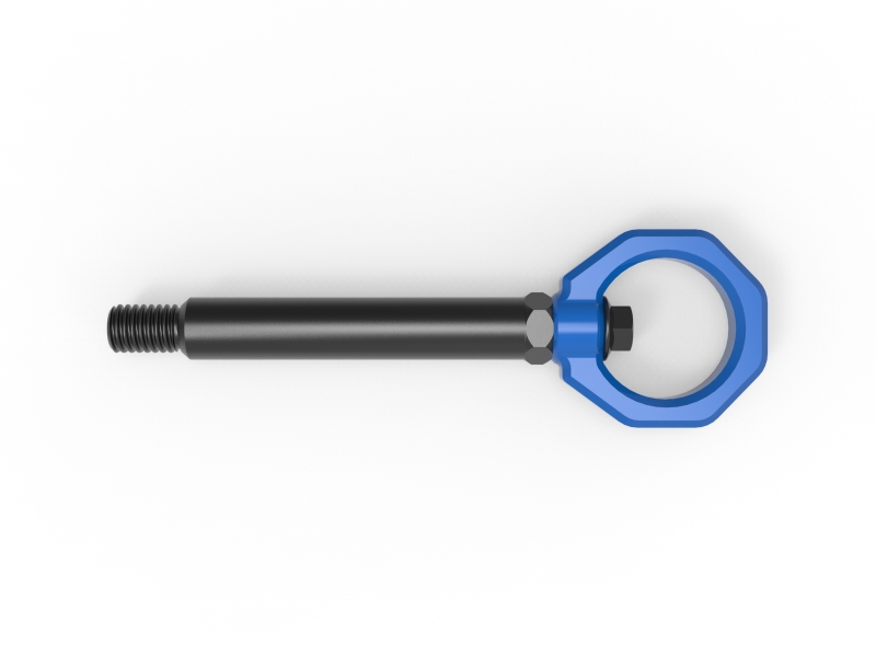 aFe 23-25 BMW M2 (G87) CONTROL Front / Rear Tow Hook - Blue - Image 4
