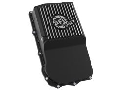 aFe 18-25 Jeep Wrangler JL V6 Transmission Pan - Black w/ Machined Fins - Image 3