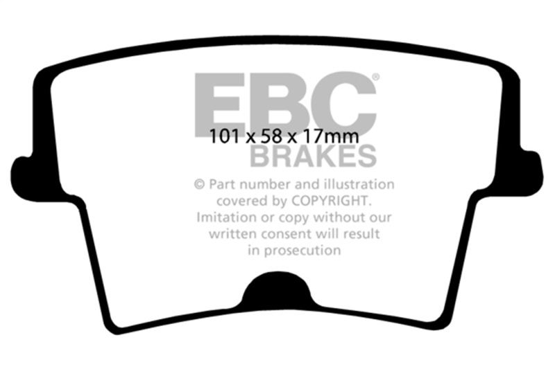 EBC 05-09 Chrysler 300 2.7 Yellowstuff Rear Brake Pads - Image 2