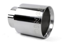 Alternative view of Dinan Double-Walled 4in Clamp-On Exhaust Tip - Polished - 4in Outlet / 3in Inlet