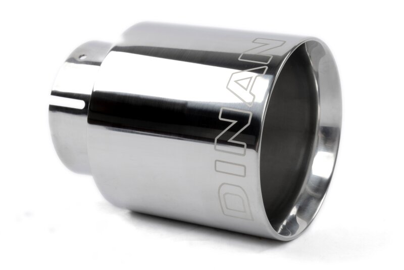 Dinan Double-Walled 4in Clamp-On Exhaust Tip - Polished - 4in Outlet / 2.75in Inlet