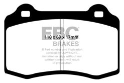 Alternative view of EBC 96-03 Alfa Romeo GTV 3.0 (Brembo) Greenstuff Front Brake Pads